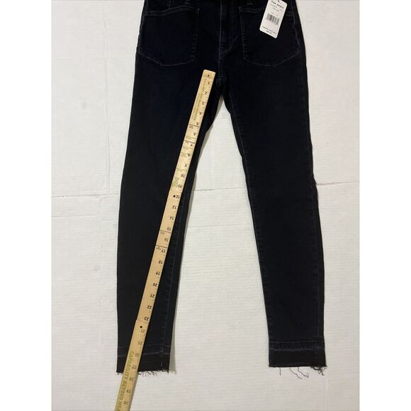 We the Free People Ivy Denim Released Raw Hem Skinny Jean Waist Size 28 $98 NWT - Picture 9 of 15